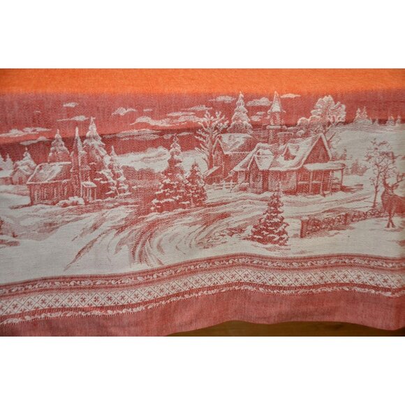 NWOT Williams Sonoma Red Table Cloth Size 70" X 108" The Night Before Christmas - Picture 6 of 10